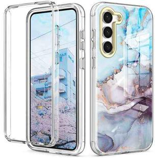 For Samsung Galaxy S23+ 5G 360 Full Body Painted Phone Case(Marble L11)