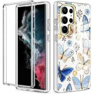 For Samsung Galaxy S23 Ultra 5G 360 Full Body Painted Phone Case(Butterflies L10)