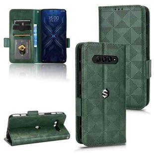 For Xiaomi Black Shark 4 / 4 Pro Symmetrical Triangle Leather Phone Case(Green)