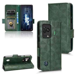 For Xiaomi Black Shark 5 Symmetrical Triangle Leather Phone Case(Green)