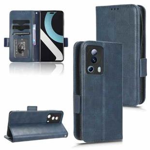 For Xiaomi 13 Lite / Civi 2 / 12 Lite NE Symmetrical Triangle Leather Phone Case(Blue)