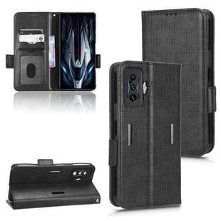 For Xiaomi Redmi K50 Gaming Symmetrical Triangle Leather Phone Case(Black)