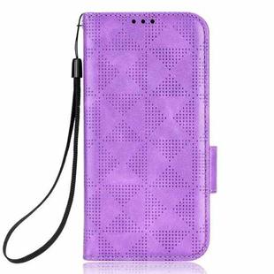 For Xiaomi Redmi Note 12 Pro 5G Global Symmetrical Triangle Leather Phone Case(Purple)