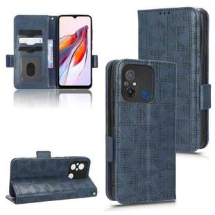 For Xiaomi Redmi 11A 4G Symmetrical Triangle Leather Phone Case(Blue)