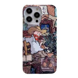 For iPhone 14 Oil Painting Glossy PC Phone Case(Galleries)