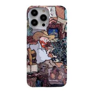 For iPhone 14 Pro Oil Painting Glossy PC Phone Case(Galleries)