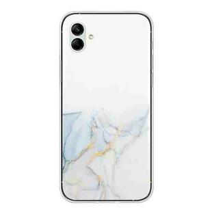 For Samsung Galaxy A04e Hollow Marble Pattern TPU Precise Hole Phone Case(Grey)