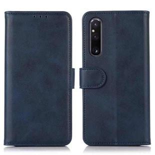 For Sony Xperia 1 V Cow Texture Leather Phone Case(Blue)