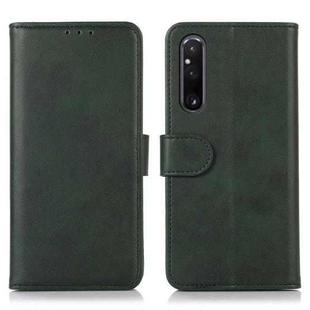 For Sony Xperia 1 V Cow Texture Leather Phone Case(Green)