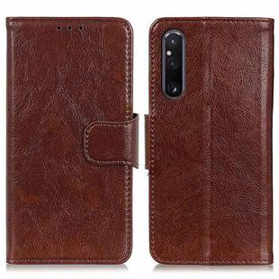 For Sony Xperia 1 V Nappa Texture Leather Phone Case(Brown)