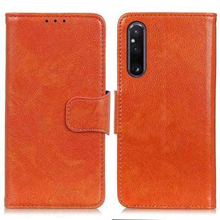 For Sony Xperia 1 V Nappa Texture Leather Phone Case(Orange)