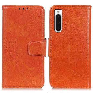 For Sony Xperia 10 V Nappa Texture Leather Phone Case(Orange)