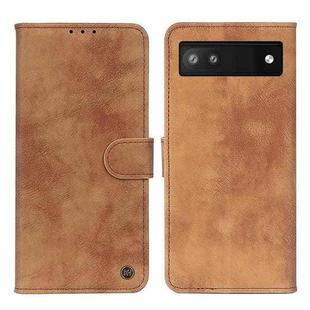 For Google Pixel 7a Antelope Texture Magnetic Buckle Leather Phone Case(Brown)