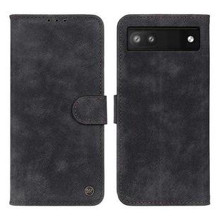 For Google Pixel 7a Antelope Texture Magnetic Buckle Leather Phone Case(Black)