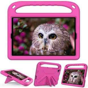 For Lenovo Tab K10 Handle EVA Shockproof Tablet Case with Holder(Rose Red)