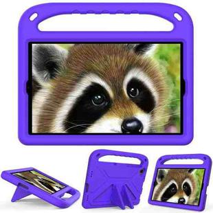 For Lenovo Tab K10 Handle EVA Shockproof Tablet Case with Holder(Purple)