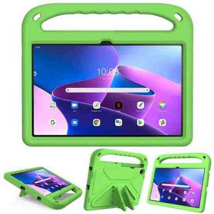 For Lenovo Tab M10 Plus 10.6 3rd Gen 2022 Handle EVA Shockproof Tablet Case with Holder(Green)