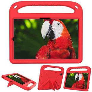 For Samsung Galaxy Tab S6 Lite P610 Handle EVA Shockproof Tablet Case with Holder(Red)