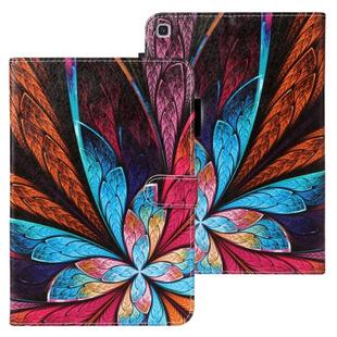 For Nokia Lumia 720 Cross Texture Painted Horizontal  Leather Case with Sleep / Wake-up Function & Card Slot & Holder & Wallet(Colorful Flower)