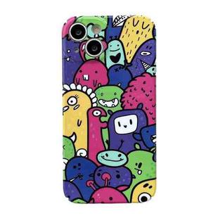 For iPhone 14 Plus Precise Hole Glossy PC Phone Case(Color Monster)