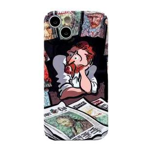 For iPhone 12 Pro Max Precise Hole Glossy PC Phone Case(Magazines)