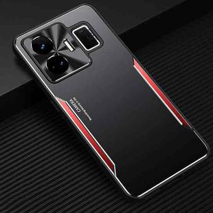For Realme GT Neo 5 Blade Series TPU + Titanium Alloy Phone Case(Black Red)