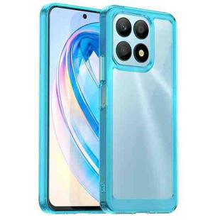 For Honor X8a Colorful Series Acrylic + TPU Phone Case(Transparent Blue)