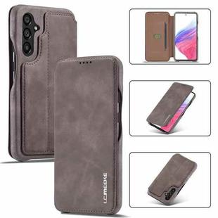 For Samsung Galaxy A54 5G LC.IMEEKE Hon Ancient Series Horizontal Flip Leather Phone Case(Coffee)