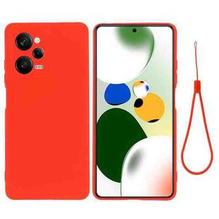 For Xiaomi Redmi Note 12 Pro Speed/Poco X5 Pro Pure Color Liquid Silicone Shockproof Phone Case(Red)