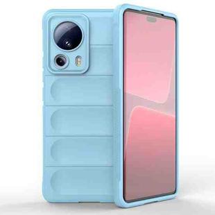 For Xiaomi 13 Lite Magic Shield TPU + Flannel Phone Case(Light Blue)