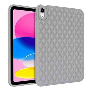 For iPad 10th Gen 10.9 2022 Rhombic TPU Tablet Case(Grey)