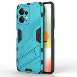 For Xiaomi Redmi Note 12 4G Global Punk Armor 2 in 1 PC + TPU Shockproof Phone Case with Holder(Blue)