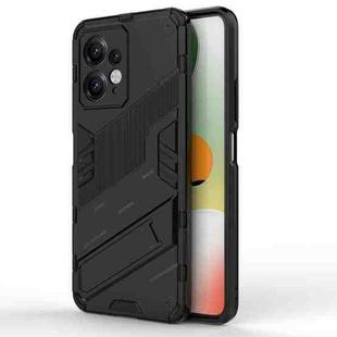 For Xiaomi Redmi Note 12 4G Global Punk Armor 2 in 1 PC + TPU Shockproof Phone Case with Holder(Black)