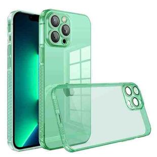 For iPhone 12 Straight Edge Shockproof Anti-skid TPU Phone Case(Green)