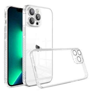 For iPhone XS Max Straight Edge Shockproof Anti-skid TPU Phone Case(Transparent)