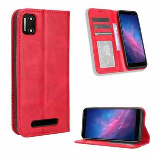 For Cloud Mobile Stratus C7 Magnetic Buckle Retro Texture Leather Phone Case(Red)