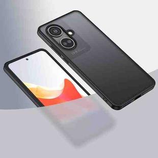 For OPPO K11 5G/OnePlus Nord CE3 Armor Clear TPU Hard PC Phone Case(Matte Black)