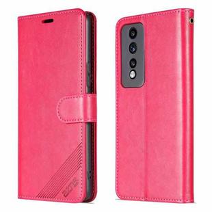 For Honor 80 GT 5G AZNS Sheepskin Texture Flip Leather Phone Case(Red)