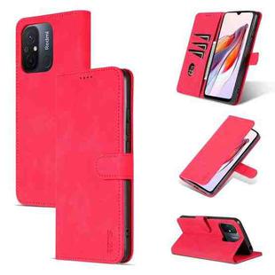 For Xiaomi Redmi 12C / Redmi 11A / Poco C55 AZNS Skin Feel Calf Texture Flip Leather Phone Case(Red)