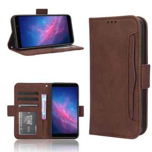 For Cloud Mobile Stratus C7 Skin Feel Calf Texture Card Slots Leather Phone Case(Brown)