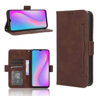 For Itel A60 Skin Feel Calf Texture Card Slots Leather Phone Case(Brown)
