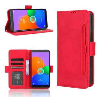 For TCL 403 Skin Feel Calf Texture Card Slots Leather Phone Case(Red)