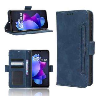 For Tecno Spark Go 2023 Skin Feel Calf Texture Card Slots Leather Phone Case(Blue)