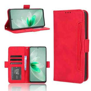 For vivo V27e / S16e Skin Feel Calf Texture Card Slots Leather Phone Case(Red)