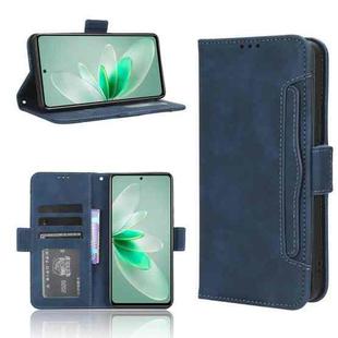 For vivo V27e / S16e Skin Feel Calf Texture Card Slots Leather Phone Case(Blue)