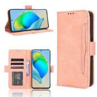 For ZTE Blade V40s Skin Feel Calf Texture Card Slots Leather Phone Case(Pink)