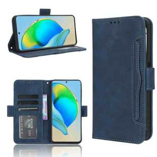 For ZTE Blade V40s Skin Feel Calf Texture Card Slots Leather Phone Case(Blue)