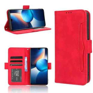 For Infinix Zero 20 X6821 Skin Feel Calf Texture Card Slots Leather Phone Case(Red)