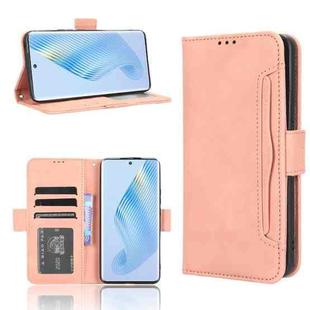 For Honor Magic5 Skin Feel Calf Texture Card Slots Leather Phone Case(Pink)