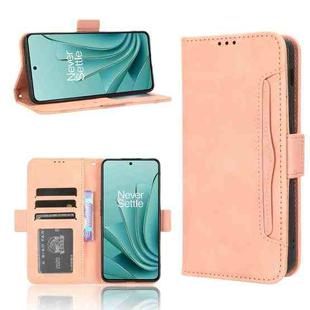 For OnePlus Ace 2V Skin Feel Calf Texture Card Slots Leather Phone Case(Pink)